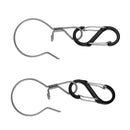 2pcs Multifunctional Outdoor Backpack Hanging Hook Clip Fishing Snaps Keychain Carabiner Clips Hooks for Camping Fishing
