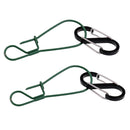 2 Pieces Multifunctional Outdoor Hanging Hook Clip Fishing Snaps Keychain for Fishing Tackle Accessory