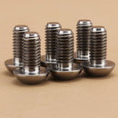 6Pcs Titanium Alloy Bike Water Bottle Cage Bolts Holder Socket Screws