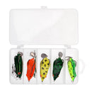 13pcs Frog Lure Crankbait Hooks with Free Tackle Box Frog Baits