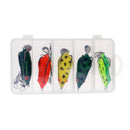13pcs Frog Lure Crankbait Hooks with Free Tackle Box Frog Baits