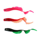 3Pcs SoftCurly Tail Lures Plastic Swim Worm Maggots Bait for Bass Freshwater Saltwater Fishing