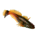 Soft Plastic Fishing Lures Bass Worm Bait 3 Pieces Soft Thornback Grubs Lures Swimbait for Saltwater Freshwater Trout Bass Fishing