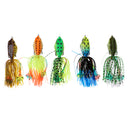 5Pcs Topwater Frog Lure Crankbait Tackle Crank Bait Bass Soft Swimbait Lures Crankbaits Baits Fishing Lures with Box