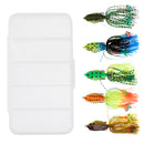 5Pcs Topwater Frog Lure Crankbait Tackle Crank Bait Bass Soft Swimbait Lures Crankbaits Baits Fishing Lures with Box