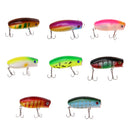 8pcs Top Water Popper Plastic Fishing Lures Wobble Bass Crank Fishing Baits Saltwater Freshwater Lures