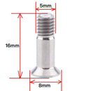 2pcs Bike Rear Derailleur Guide Titaniym Alloy Rear Bolt Wheel Screws Mountain Bike Accessories M5