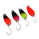 4 Pieces Metal Spoons Fishing Lures Spoon Hard Bait Simulation Artificial Lures