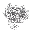 50pcs Stainless Fishing Snaps Fishing Hook Lure Pin Connectors Simple Design