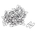 50pcs Stainless Fishing Snaps Fishing Hook Lure Pin Connectors Simple Design