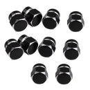 10Pcs Car Motorcycle Bike Bicycle Tire Tyre Schrader Valve Cap Dust Covers - Black Hexagonal