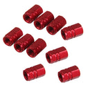 10pcs Metal Bicycle Tire Schrader Air Valve Dust Cap Cover for Car Motorbike Bike Truck