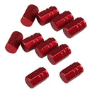10pcs Metal Bicycle Tire Schrader Air Valve Dust Cap Cover for Car Motorbike Bike Truck