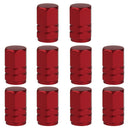 10pcs Metal Bicycle Tire Schrader Air Valve Dust Cap Cover for Car Motorbike Bike Truck