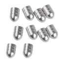 10Pcs Bicycle Motorcycle Car Schrader Wheel Rims Tyre Stem Air Valve Caps Dust Cover - Silver
