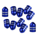 10pcs Car Motorcycle Tire Tyre Schrader Valve Cap Bike Bicycle Valve Covers Blue
