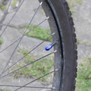 10pcs Car Motorcycle Tire Tyre Schrader Valve Cap Bike Bicycle Valve Covers Blue