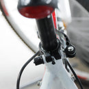 2Pcs Aluminum Alloy Bicycle Quick Release Seat Tube Bike Seat Post Clamp Skewer Black