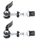 2Pcs Aluminum Alloy Bicycle Quick Release Seat Tube Bike Seat Post Clamp Skewer Black