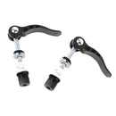 2Pcs Aluminum Alloy Bicycle Quick Release Seat Tube Bike Seat Post Clamp Skewer Black