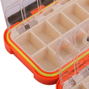 2Pcs Waterproof 2-side Fishing Box Tackle Lures Baits Hooks Swivels Accessories Holder