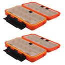 2Pcs Waterproof 2-side Fishing Box Tackle Lures Baits Hooks Swivels Accessories Holder