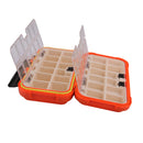 2Pcs Waterproof 2-side Fishing Box Tackle Lures Baits Hooks Swivels Accessories Holder