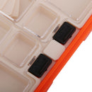 2Pcs Waterproof 2-side Fishing Box Tackle Lures Baits Hooks Swivels Accessories Holder