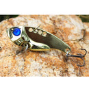 2pc Metal Fishing Lures VIB Spinner Baits Crankbait Barbed Fish Tackle Hooks