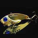 2pc Metal Fishing Lures VIB Spinner Baits Crankbait Barbed Fish Tackle Hooks