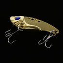 2pc Metal Fishing Lures VIB Spinner Baits Crankbait Barbed Fish Tackle Hooks