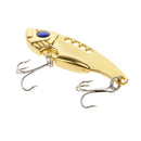 2pc Metal Fishing Lures VIB Spinner Baits Crankbait Barbed Fish Tackle Hooks