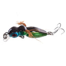Bee Insect Fishing Lures Kits Bait Topwater Lures Crankbaits Barbed Hooks Including 2pcs Fishing Lures for Freshwater or Saltwater