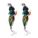 Bee Insect Fishing Lures Kits Bait Topwater Lures Crankbaits Barbed Hooks Including 2pcs Fishing Lures for Freshwater or Saltwater