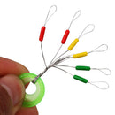 Pack of 200pcs Fishing Bobber Stoppers Green Rubber Oval Floats Fishing Sinkers Fishing Line Stop 5cm