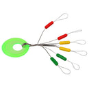 Pack of 200pcs Fishing Bobber Stoppers Green Rubber Oval Floats Fishing Sinkers Fishing Line Stop 5cm