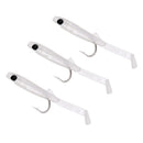 3pcs Fishing Lure Bait Sea Fishing Tackle Fishhook Soft Lures Stainless Steel
