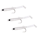 3pcs Fishing Lure Bait Sea Fishing Tackle Fishhook Soft Lures Stainless Steel