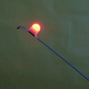 2 Pieces Sea Fishing 2 in 1 LED Fishing Rod Tip Clip On Night Light Fish Biting Alarm, Glow Stick Replacement