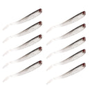 10Pcs Fishing Luminous Soft Lures Life-like Artificial Grub Worm Soft Baits