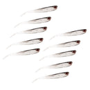 10Pcs Fishing Luminous Soft Lures Life-like Artificial Grub Worm Soft Baits