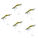 5Pc Shrimp Bait Set Fishing Lures Kit Soft Lures Plastic Luminous Fishing Bait with Hooks Bead Swivels Bass Fishing Tackles