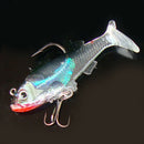 2Pcs 3D Eyes Hard Fishing Lures Lightweight Lifelike Minnow Baits Spinner Crankbaits Hooks Baits Assorted Fish Tackle