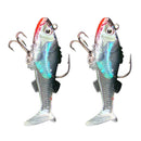 2Pcs 3D Eyes Hard Fishing Lures Lightweight Lifelike Minnow Baits Spinner Crankbaits Hooks Baits Assorted Fish Tackle