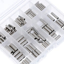 100pcs Mini Copper Brass Single Barrel Crimping Sleeves Copper Tube Connector 1.0-2.2mm Fishing Tackle