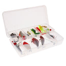 39Pcs Soft Hard Fishing Baits Hooks Life-like Lures Set Fishing Tackle Box Professional Fishing Tackles
