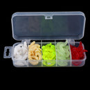 100pcs Fishing Lures Set Soft Lures Earthworm Flavored Bait for Carp Fishing