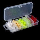 100pcs Fishing Lures Set Soft Lures Earthworm Flavored Bait for Carp Fishing