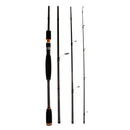 Carbon Fiber 2.1m Spinning Rod Travel Fishing Rod Bass Trout Lure Rod, 4 Sections