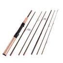 2.3m Carbon Fiber Fast Action Fly Fishing Rod Pole Travel Fishing Rod with Cordura Rod Tube